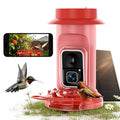 4K Hummingbird Feeder with Camera,No Subscription,Solar Powered