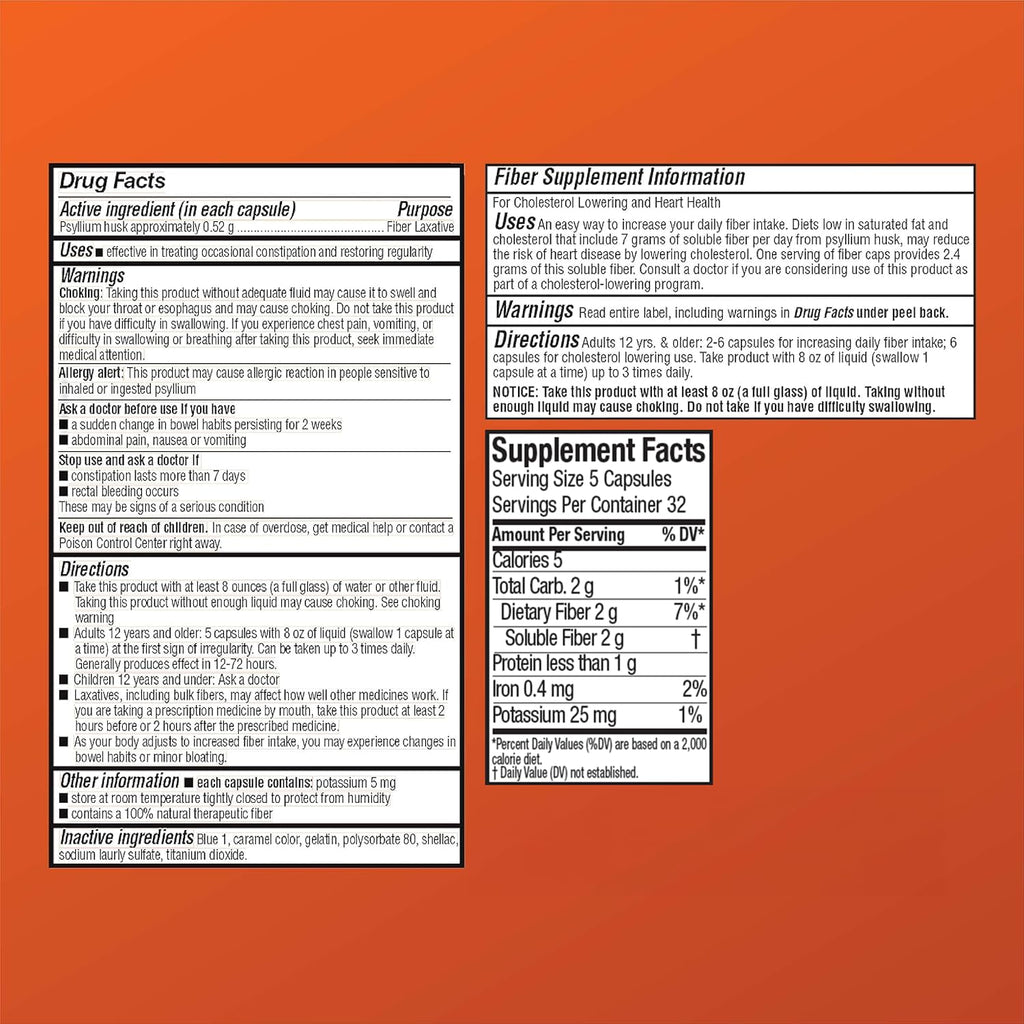 Quality Choice Daily Fiber Capsules for Regularity, 160 Count