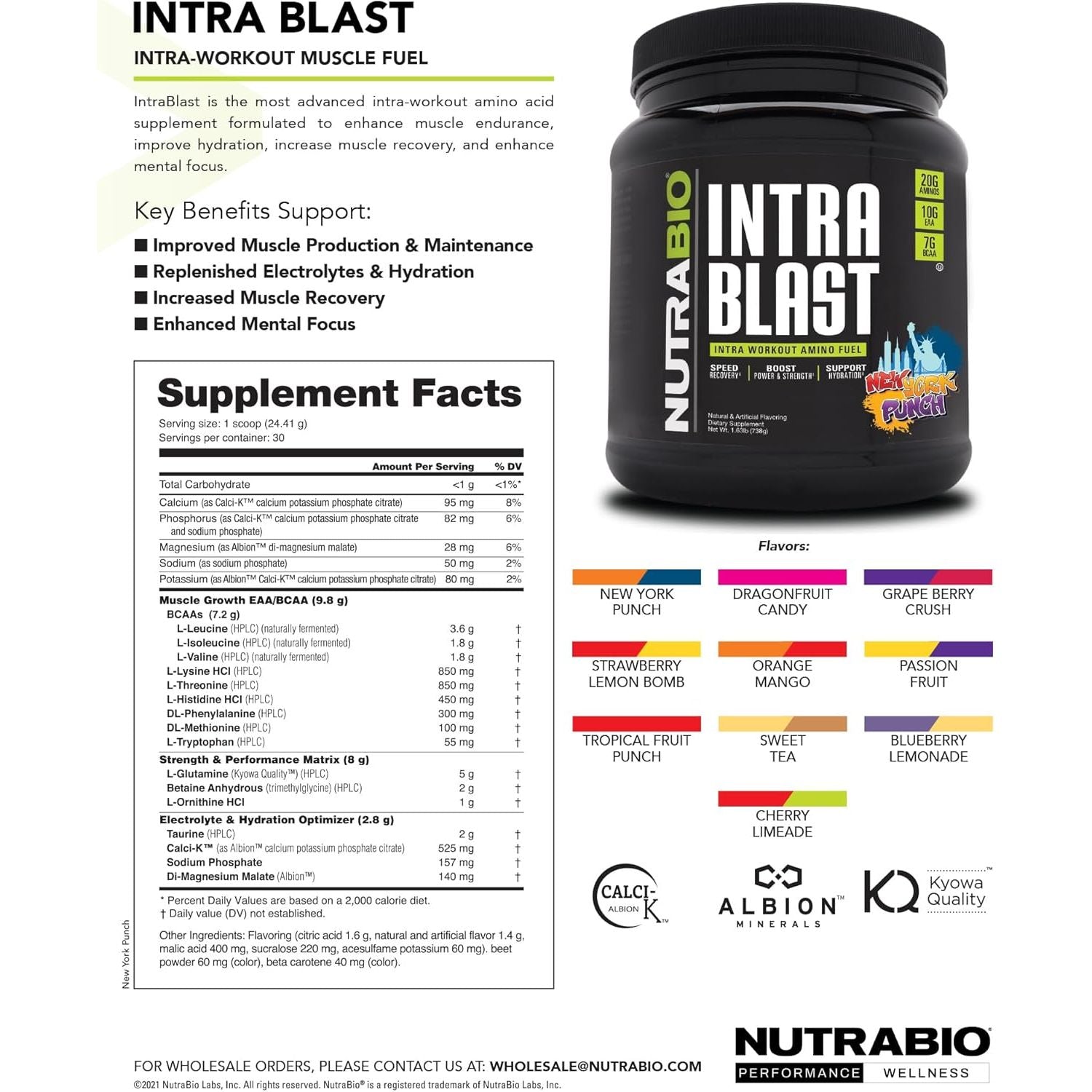 Buy now NutraBio Intra Blast Bcaa Powder Amino Acid Supplement, Electrolyte & Hydration Blend, Intra, Pre Workout & Muscle Recovery, 20g Eaa Amino Acids Powder, 5g Glutamine- Grape Berry Crush, 30 Serving at indiglob india