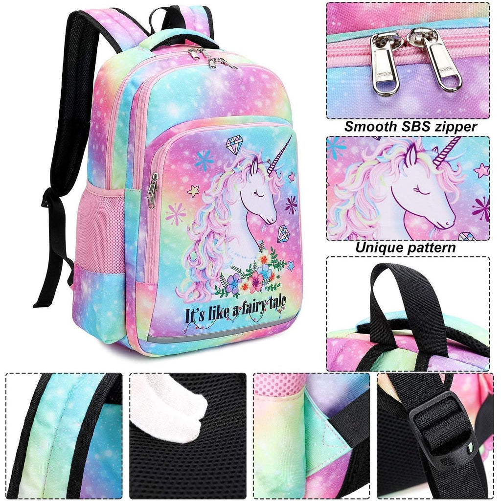 Buy now BTOOP Girls Backpack Kids Boys Elementary Bookbag Girly School Bag with Insulated Lunch Tote and Pencil Pouch at indiglob india