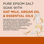 Dr Teal's Epsom Salt Magnesium Soak, Soothe & Comfort with Oat Milk & Argan Oil, 3 lbs