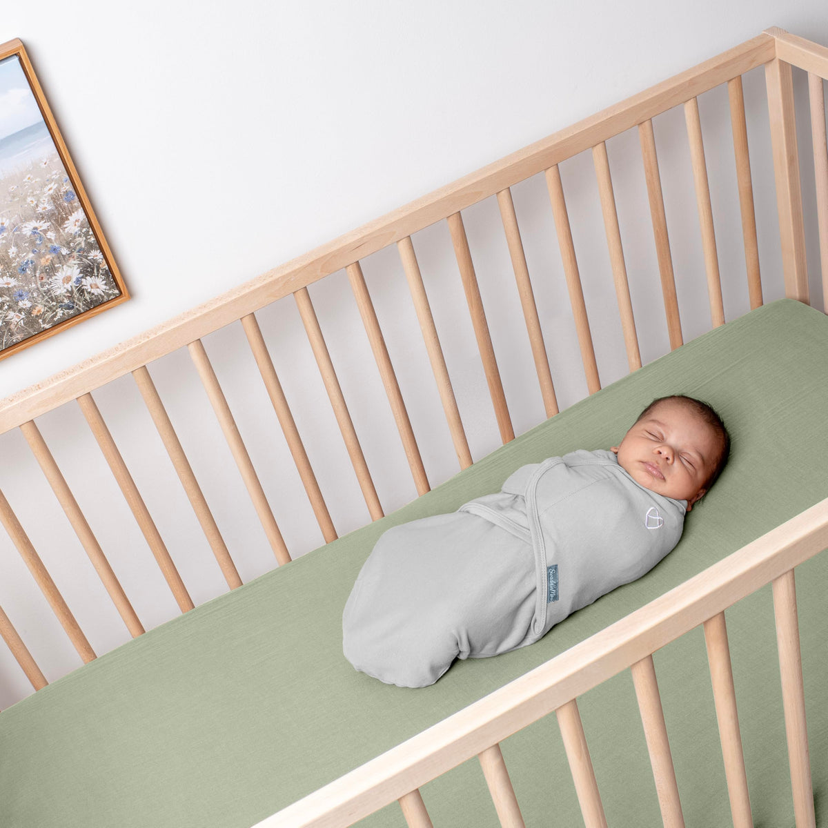 SwaddleMe by Ingenuity Original Swaddle, 100% Cotton, Improves Sleep & Calms Startle Reflex, 3-6 Months, 14-18 lbs, 1.0 TOG, 3-Pack, Baby Swaddle Blanket - Mountaineer