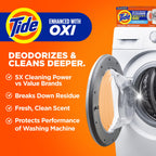 Buy now Tide Washing Machine Cleaner 52 Week Supply with Oxi for Front and Top Loader Washer Machines, Deep Cleaning Residue & Odor Eliminator, 12 Month Supply (Packaging May Vary) at indiglob india