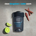 Dove Men+Care Clinical Protection Antiperspirant Clean Comfort 1.7 oz | For heavy sweating, Helps stay fresh & confident, With 1/4 moisturizers, Clean Comfort scent