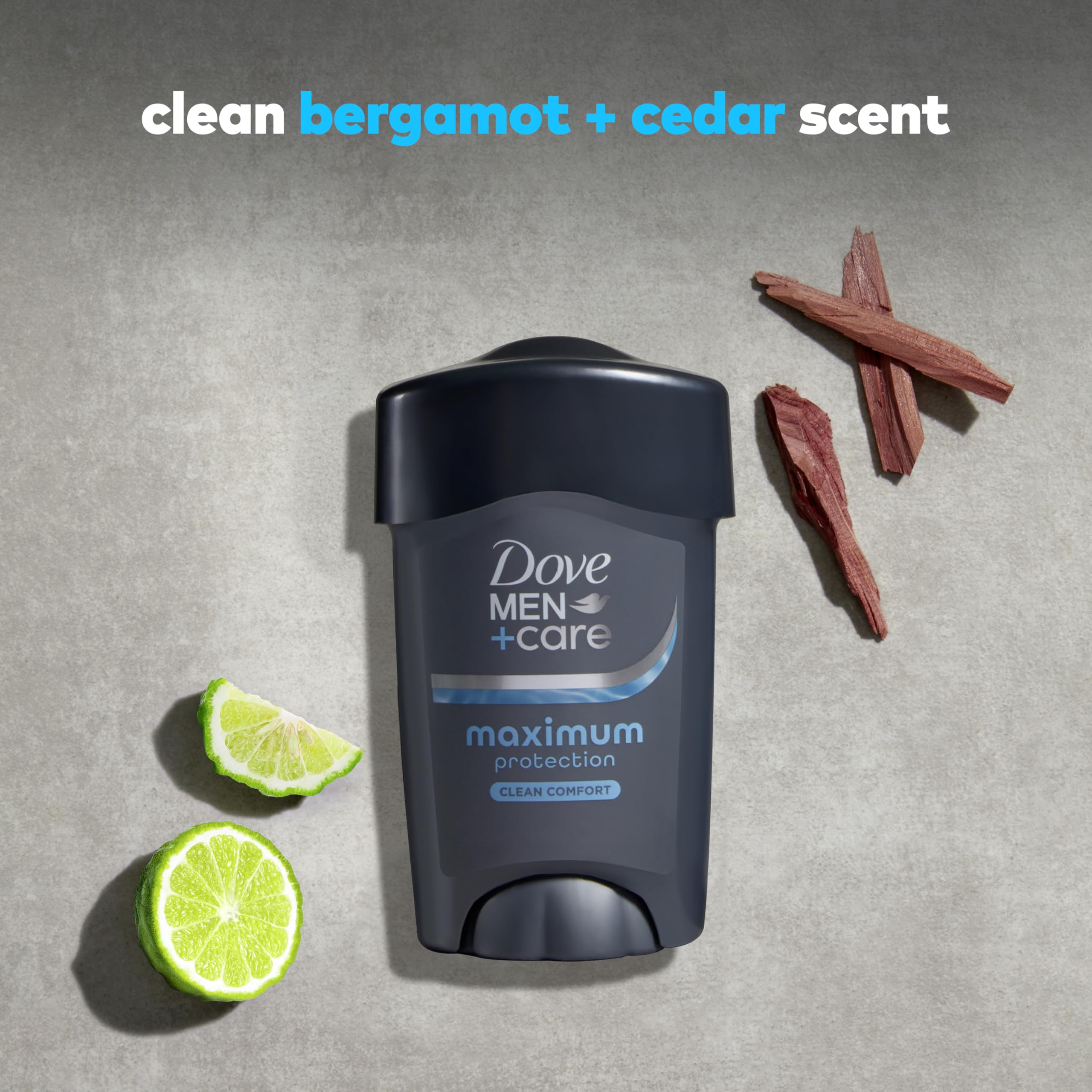 Dove Men+Care Clinical Protection Antiperspirant Clean Comfort 1.7 oz | For heavy sweating, Helps stay fresh & confident, With 1/4 moisturizers, Clean Comfort scent