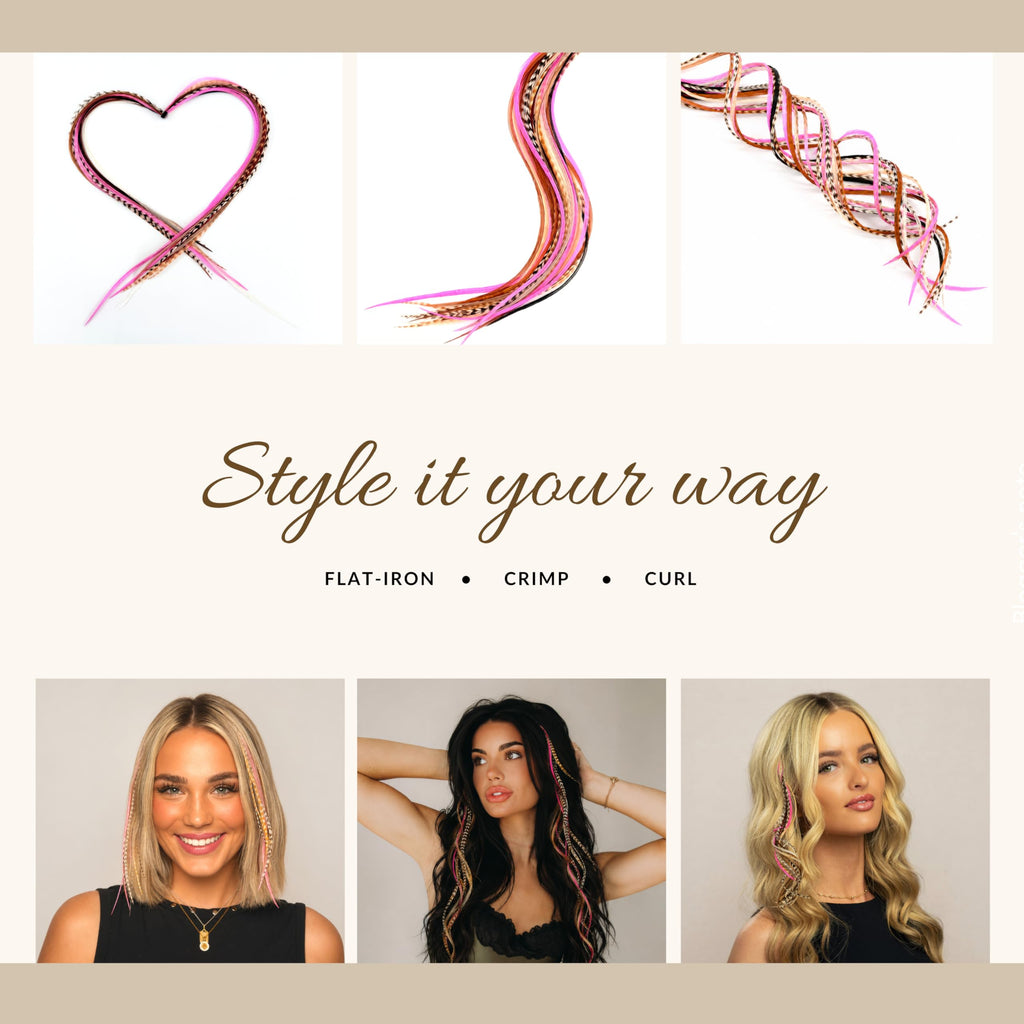 Explore 21 natural color 9''-14'' hair extensions. Available online for styling with flat iron, crimp, or curl.