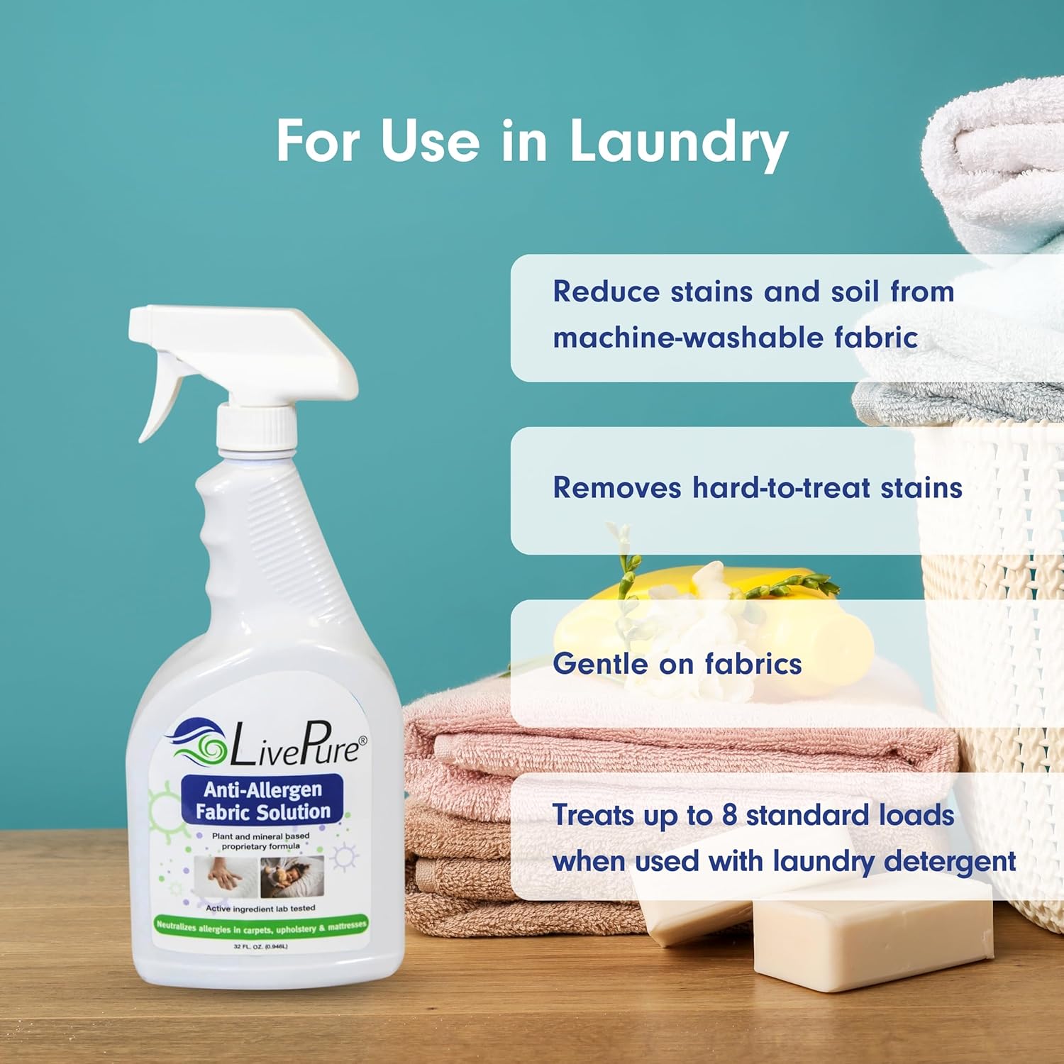 Buy now LivePure Anti-Allergen 32 OZ Fabric Spray for Household Surfaces at indiglob india