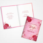 Wife Birthday Card With Printed Verse Premium A5 Size UK Made