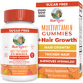 MaryRuth's Multivitamin + Hair Growth Gummies, Thicker Hair, 30 Servings | With Lustriva®, Biotin 10000mcg, B Vitamins, Formulated for Thicker Hair, Wrinkles, Fine Lines, Skin Care