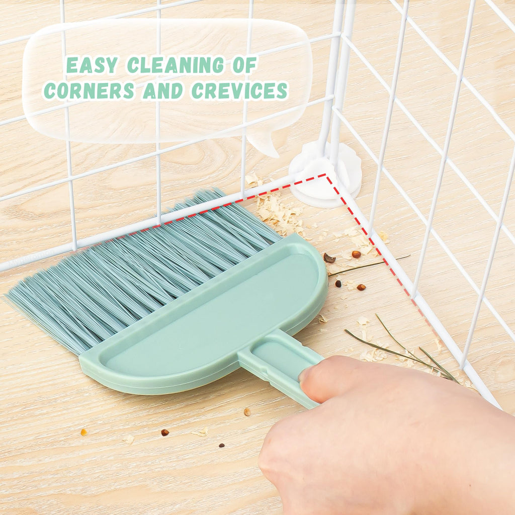 Mygeromon Cage Cleaner for Guinea Pigs Mini Dustpan and Brush Set
