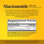 21st Century Niacinamide 500mg Prolonged Release, No Flush, 110 Count | Vitamin B-3 Niacinamide 500 mg, Energy Metabolism & Skin Health Support, No-Flush Formula, Prolonged Release, Non-GMO Tablets