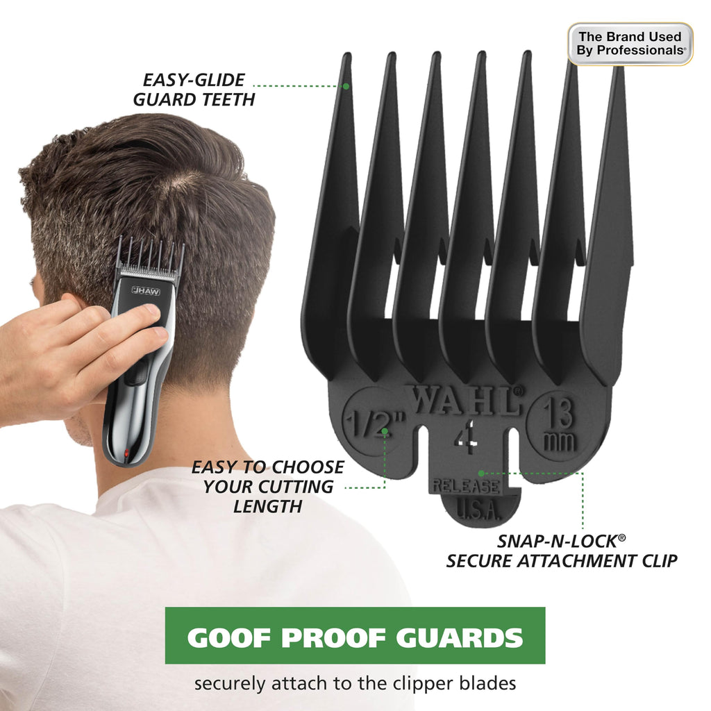 Wahl Clipper Rechargeable Cord/Cordless Haircutting & Trimming Kit | Cordless Haircutting, Trimming Long Beards & All Body Grooming, Use Plugged In Or Cordless – 79434