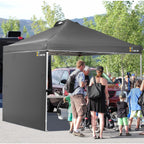 Buy now LAUSAINT HOME 10x10 Instant SunWall for Gazebo Pop up Canopy, 1 Pack Sidewall with Removable Velcro Straps for Outdoor Canopies Tent，UV30+ (Gray) at indiglob india