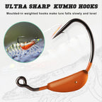 Buy now TRUSCEND Pre-rigged Fishing Jig Lures for Freshwater and Saltwater, Innovative Super Durable TPE Bass Lures, Lifelike Shrimp Crayfish Swimbait, Weedless Lure for Crappie Trout Walleye, Keep Separately at indiglob india