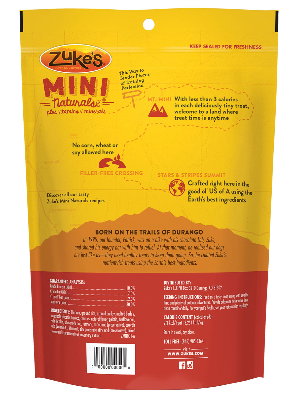 Zuke's Mini Naturals Dog Training Treats, Soft Mini Dog Treats with Vitamins & Minerals, Made for All Breed Sizes Chicken, 16 Ounce (Pack of 2)