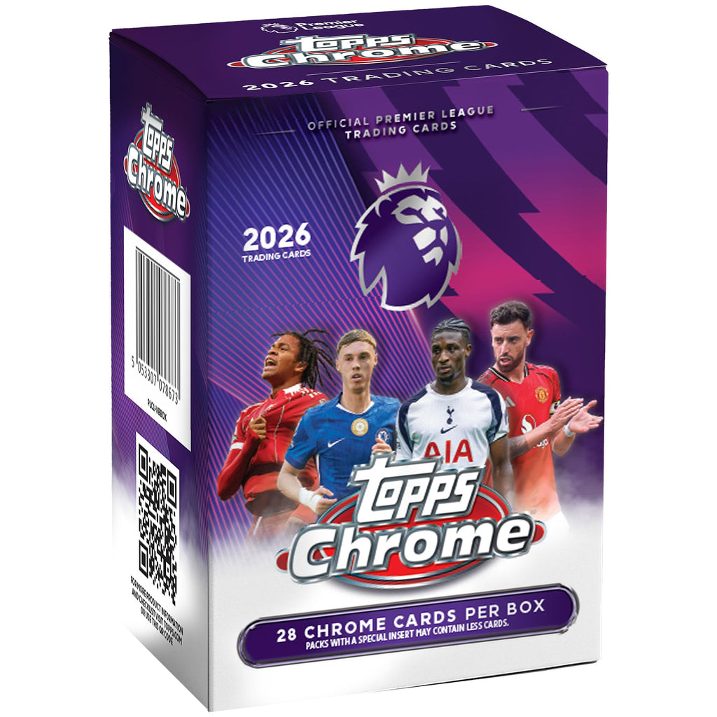 2026 Topps Chrome Premier League Soccer - Factory Sealed - Value Box