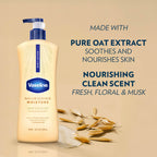 Vaseline Nourishing Moisture Body Lotion Dry Skin + Oat Extract 20.3oz 3ct