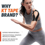 Buy now KT Tape, Original Cotton, Elastic Kinesiology Athletic Tape, 20 Count, 10â€ Precut Strips at indiglob india
