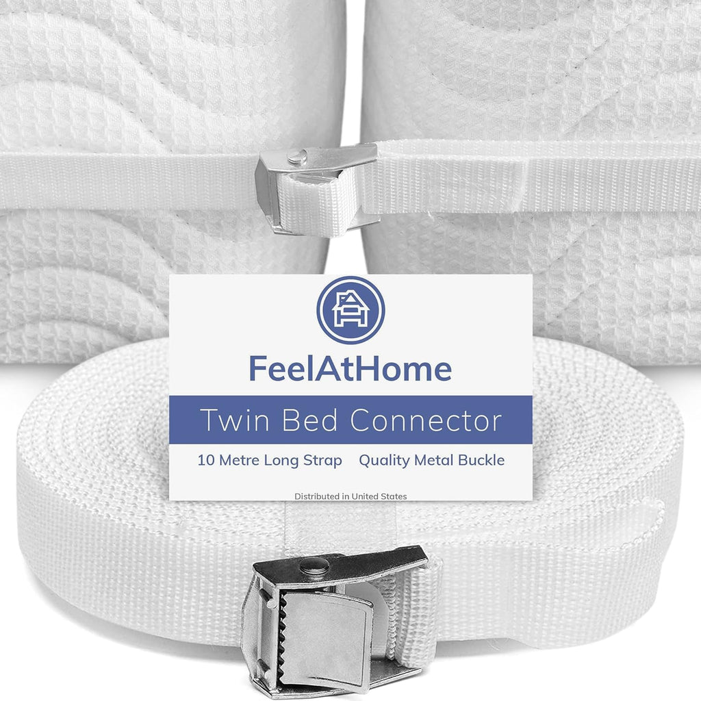 Buy now FeelAtHome Twin Bed Converter - Twin to King Mattress Joiner, 33ft Long Connecting Strap at indiglob india