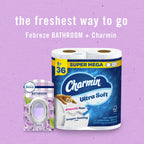 Febreze Bathroom Air Freshener, Odor-Fighting, Plug In Alternative, Air Fresheners for Small Spaces in Home, Bathroom, Kitchen, & Closet, Lilac & Peach Scents, 4ct (2 of Each Scent)