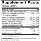 NATURELO 600mg Calcium Supplement for Bone Strength, VIT D3, 120 Capsules | Magnesium, Zinc, Vit K2, for Women & Older Adults, Plant-Based, Well Tolerated, NSF Contents Certified, MFD in GMP Facility