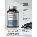 Horbäach Liposomal Glutathione 500mg | 90 Softgels | Reduced Form