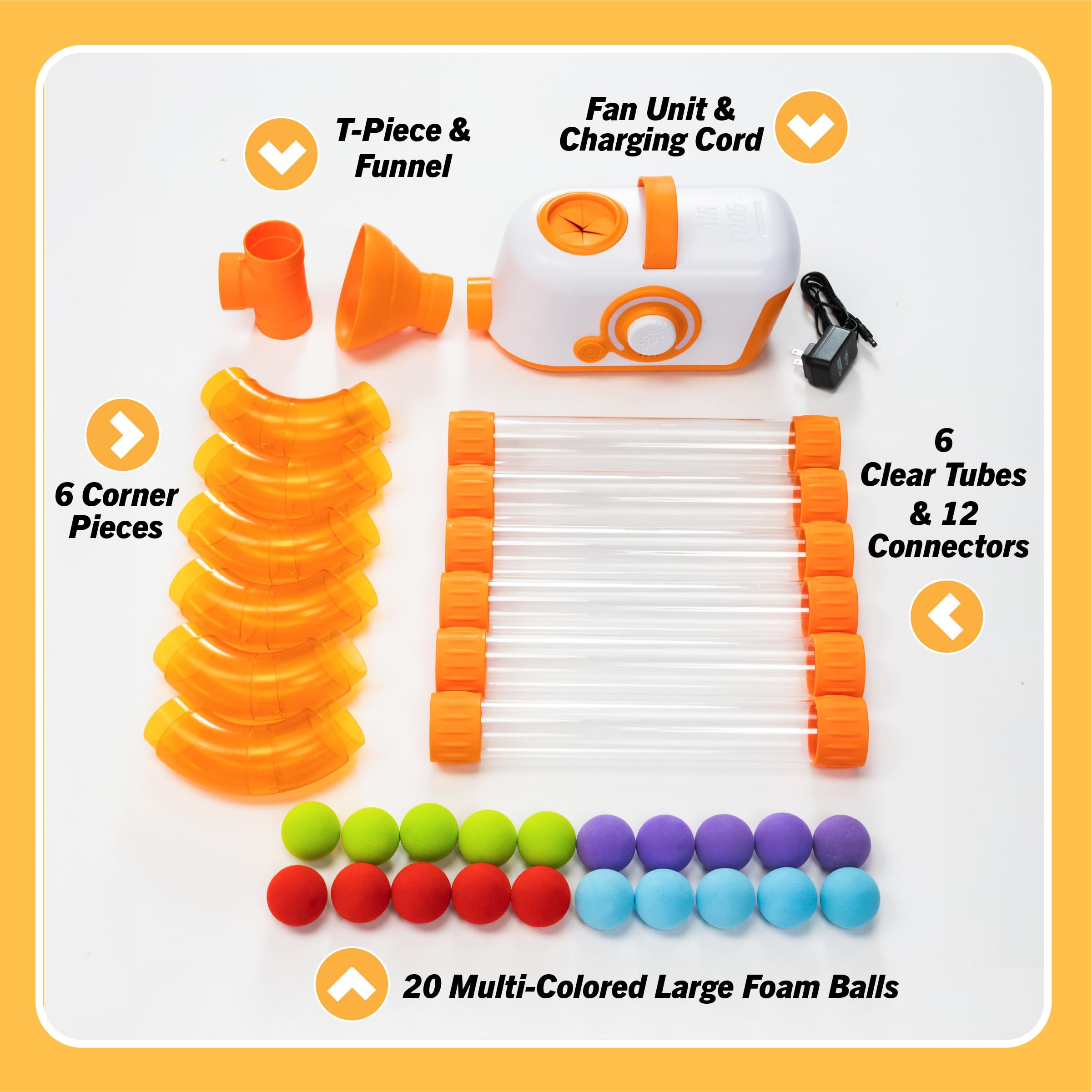 Buy now Fat Brain Toys The Original Air Toobz, Air-Powered STEM Building Toys for Kids & Teens, Kids Building Toys, STEM Toys for 3+ Year Old at indiglob india