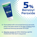 Differin Acne Face Wash, 5% Benzoyl Peroxide Daily Cleanser, 4oz | Gentle Acne Cleanser, Clears Breakouts, Sensitive Skin Safe, Benzoyl Peroxide Formula, Daily Use, 4 Oz