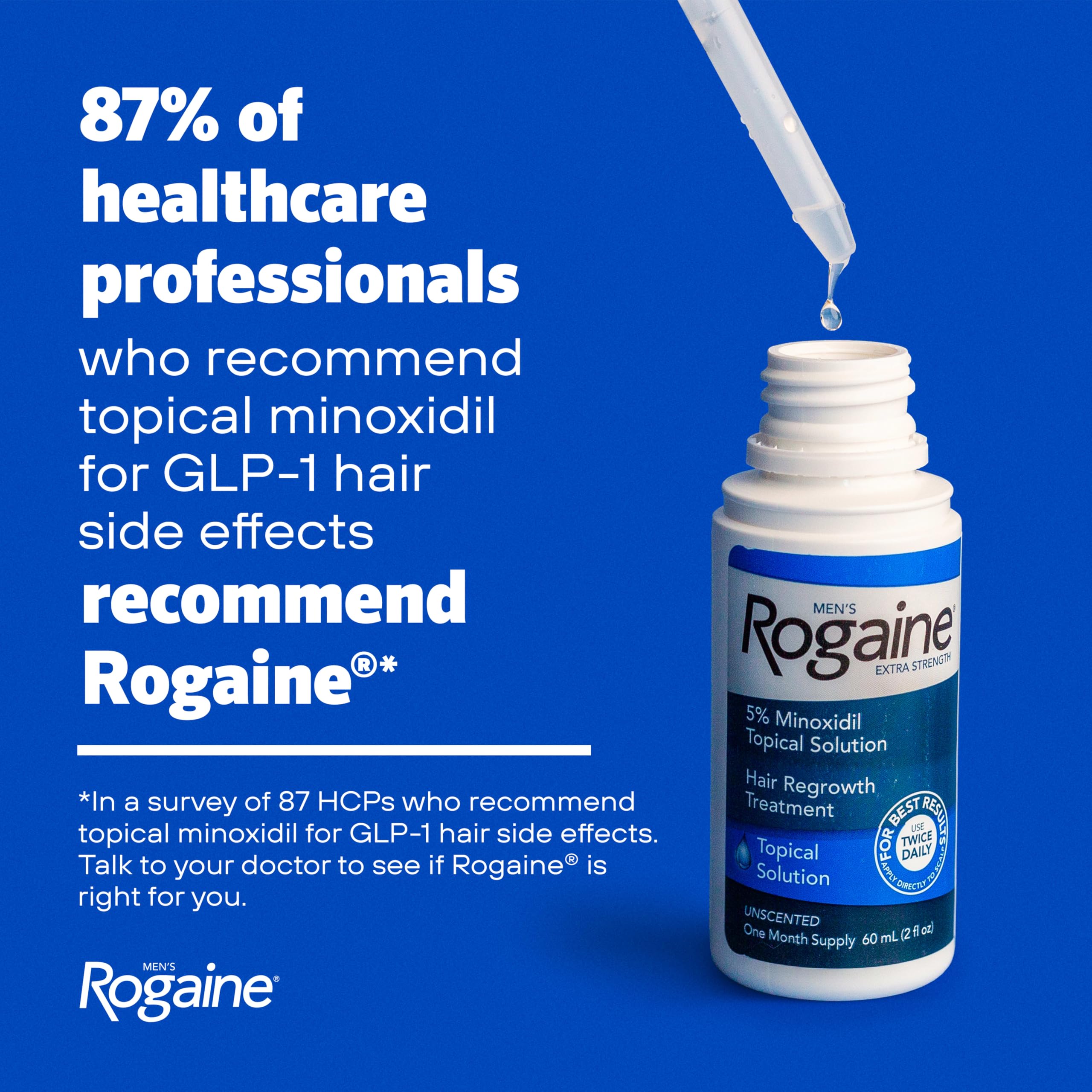 Men's Rogaine Extra Strength 5% Minoxidil Topical Solution, 3 x 2 fl. oz