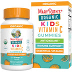 MARYRUTH'S USDA Organic Vitamin C Gummies, Antioxidant, Non-GMO, 60 Count | Vegan Chewable for Ages 14+, Immune Support & Overall Wellness, Gluten Free