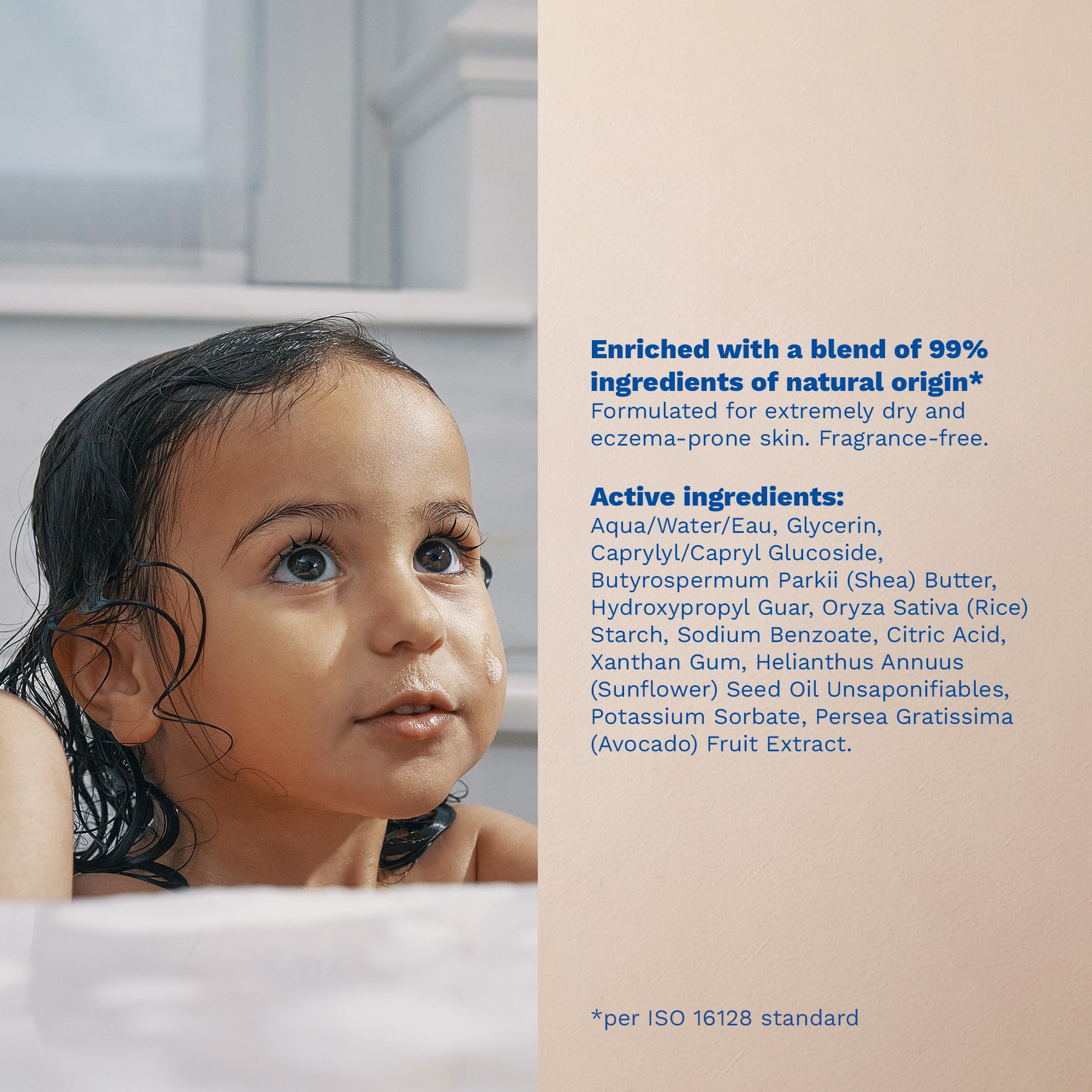 Mustela Stelatopia Eczema-Prone Skin Cleansing Gel - Baby Face & Body Wash with Natural Avocado & Sunflower Oil - Fragrance-Free & Tear Free
