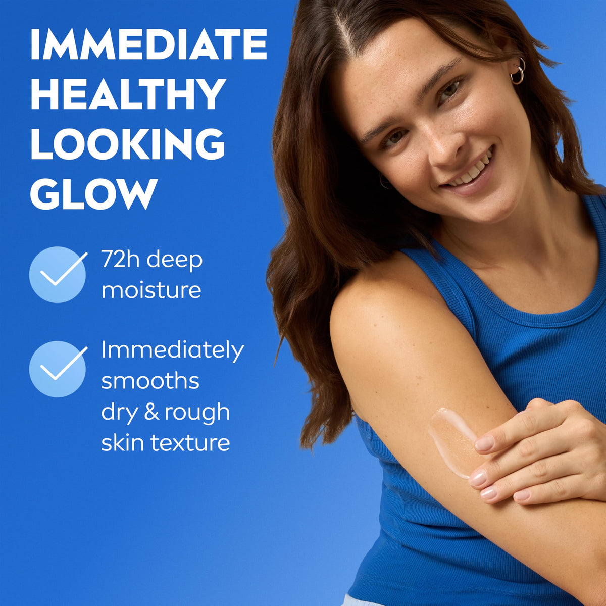 NIVEA Body Milk Smooth and Glow Ultra-Light Milky Serum, 6.7 FL OZ