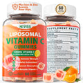 Liposomal Vitamin C 1000mg Gummies for Adults - Vitamin C Chewable with Elderberry, Zinc & 8mg Iron, Sugar Free Vit C Supplements, Daily Immune Support Gummies for Energy, Collagen Booster 60 Counts