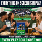 Beer Pressure The Last Leg - Live Football Drinking Game. Perfect for Game Days, Tailgates, Parties, and Pre Games.