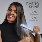 Remington Shine Therapy 1 Inch Hair Straightener, Argan Oil & Keratin | Keratin ceramic plates deliver smooth results; this flat iron reduces frizz for ideal hair styling.