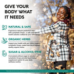 Lymphatic Drainage Drops - USDA Organic Lymphatic Supplements - 2 fl oz | Echinacea, Elderberry, Dandelion, Rosehip, Cleavers, Calendula, Burdock - Sugar & Alcohol-Free - Immune & Lymph Flow Support