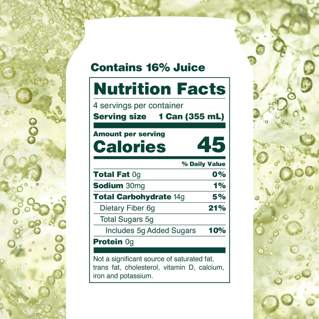 Buy now OLIPOP Prebiotic Soda Pop, Lemon Lime, Prebiotics, Botanicals, Plant Fiber, 12 fl oz (4 Cans) at indiglob india