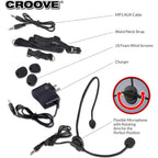 Buy now Croove Rechargeable Voice Amplifier, with Waist/Neck Band and Belt Clip, 20 Watts. Very Comfortable Headset at indiglob india