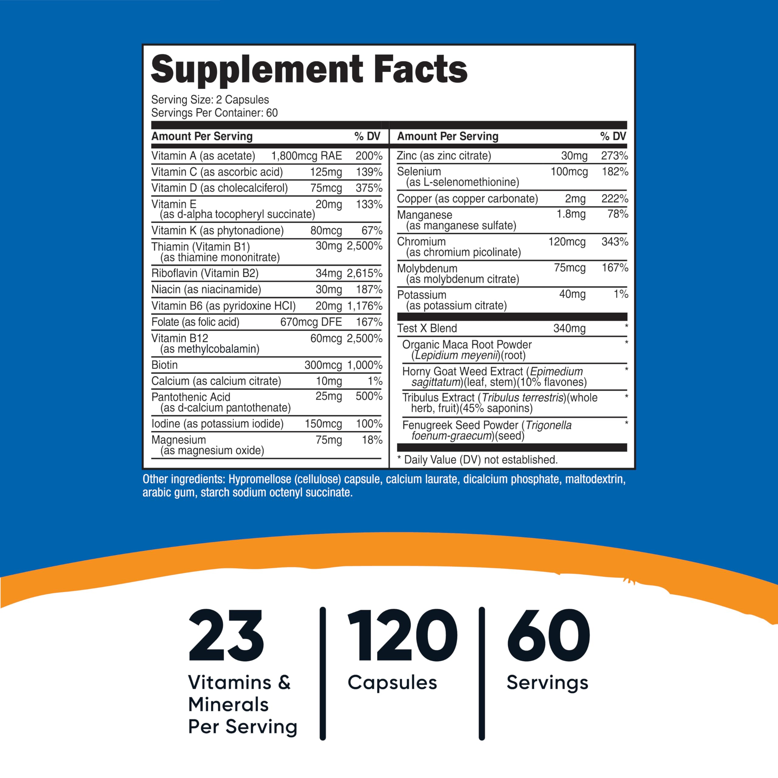 Nutricost Multivitamin for Men 120 Capsules (3 Bottles) - Vitamins and Minerals for The Healthy Man