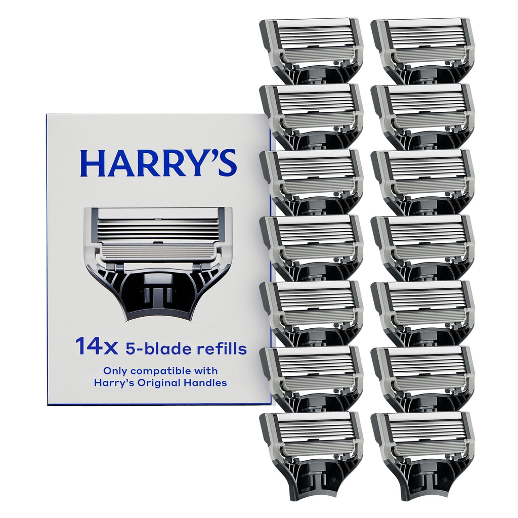Buy now Harry's Original Razor Blades for Men - 10 Count - Premium Razor Blade Refill Cartridges - German Engineered at indiglob india