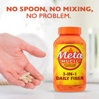 Metamucil, Psyllium Husk GLP-1 Friendly Fiber Capsules, 300 Capsules, 3-in-1 Fiber Supplement, Daily Psyllium Husk Fiber Capsules Help Support Digestive Health by Promoting Regularity*