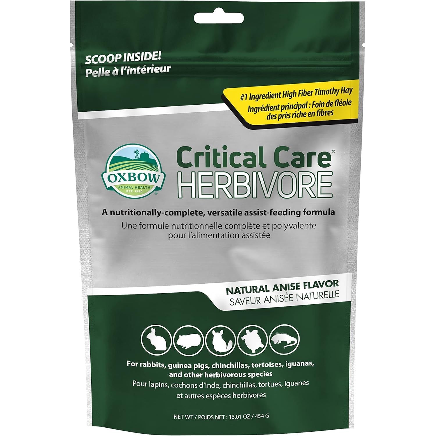 Buy now Oxbow Critical Care Herbivore, Emergency Guinea Pig Food, Rabbit Food for Recovery, Natural Apple Banana Flavor, Veterinary Formula, Critical Care for Guinea Pig Emergency Kit, Made in USA, 141 Grams 16.01 Ounce (Pack of 1) Anise at indiglob india