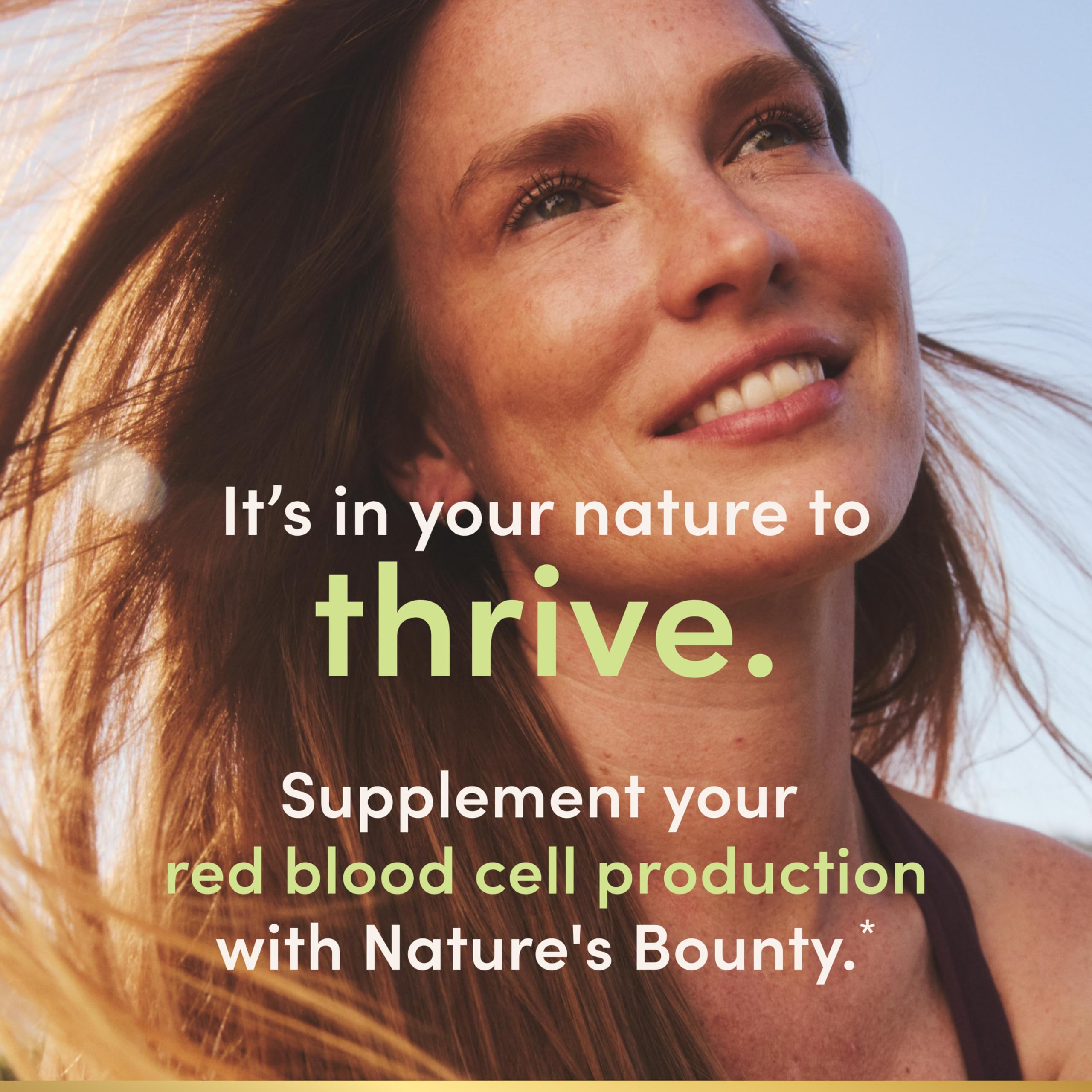 Nature's Bounty Gentle Iron 28 mg Capsules, 90 Count