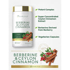 Carlyle Berberine with Ceylon Cinnamon | 60 Capsules | Vegetarian, Non-GMO, Gluten Free