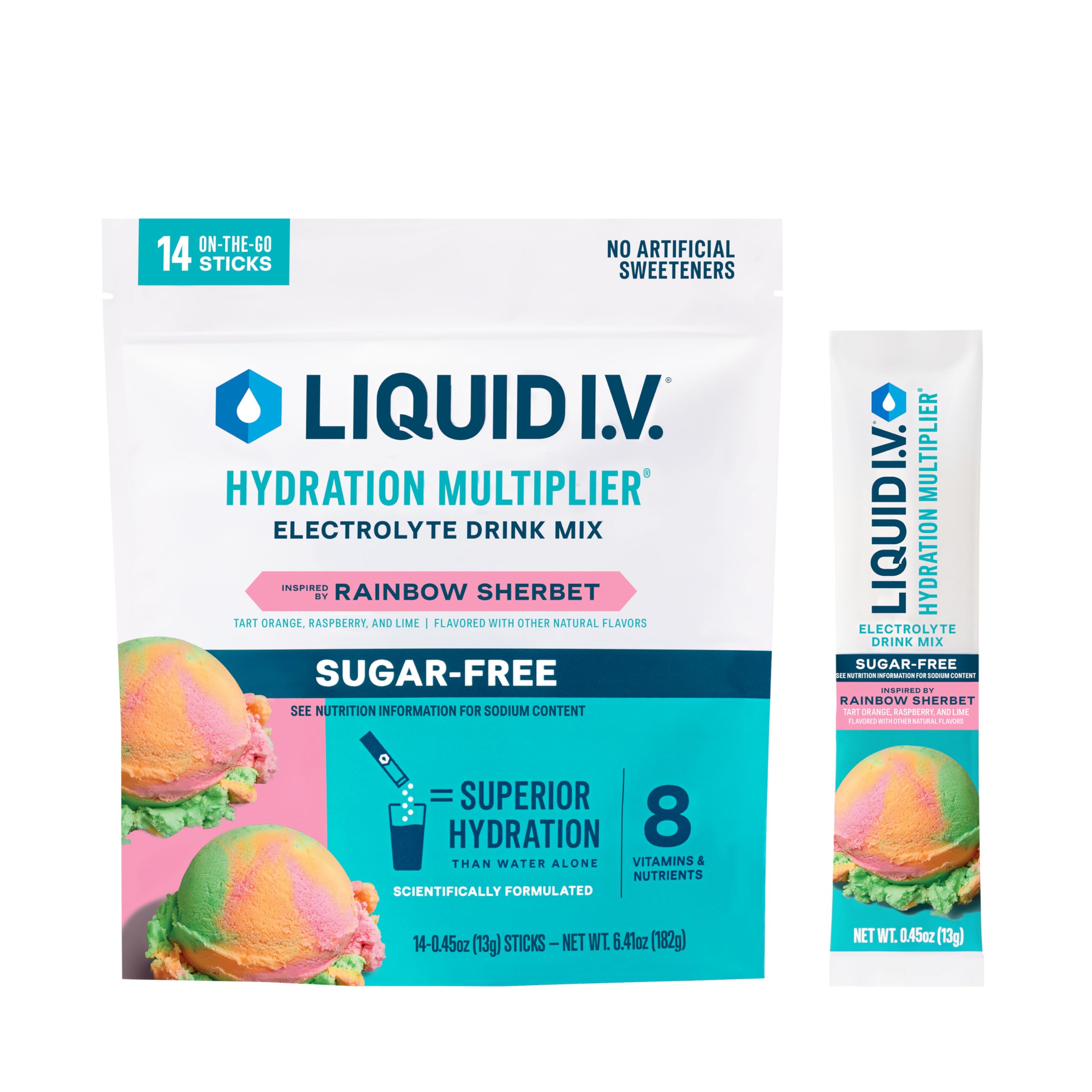 Buy now Liquid I.V.Â® Hydration Multiplier Sugar-Free - Raspberry Lemonade | Electrolyte Powder Drink Mix | 1 Pack (14 Servings) at indiglob india