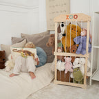 Wooden Stuffed Animal Storage for Kids - Large Toy Organizer & Holder