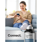 Horbäach Hyaluronic Acid with MSM | 1000 mg | 120 Capsules | Non-GMO and Gluten Free Supplement | Bioavailable Formula