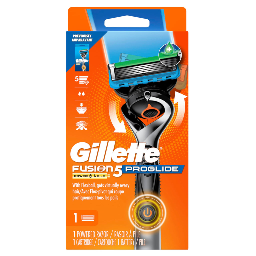 Buy now Gillette ProGlide Power Razor for Men, 1 Gillette Power Razor Handle + 1 Blade Refill at indiglob india