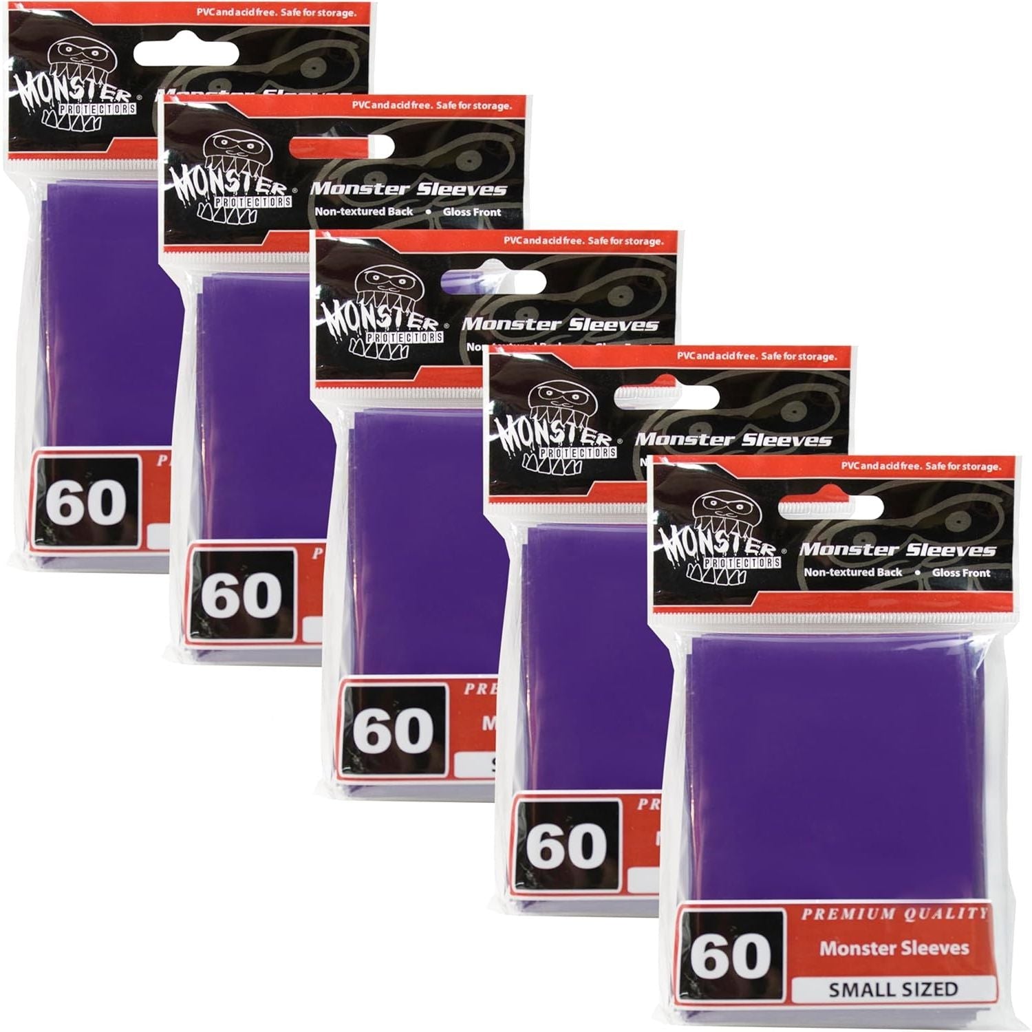 Buy now Monster Protectors Card Sleeves(300 Pack) -Small Size(64mm x 89mm) Bright Multi-Color Set of Card Protectors-Compatible with Yugioh & other Collectible TCGs & Sports Cards- Keep cards safe during play Purple 300 Pk at indiglob india
