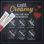 Catit Creamy Lickable Cat Treat, 72 Pack, 0.5 oz Each